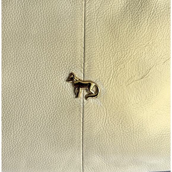 Emma Fox Beige Handbag Two Outside Pockets - Picture 5 of 12